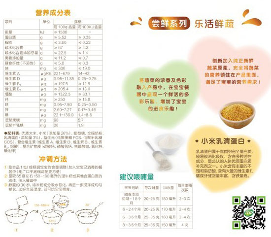 好立美小米乳清蛋白營養(yǎng)米粉
