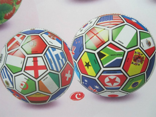 哈哈球8.5寸全印球萬國(guó)旗充氣玩具