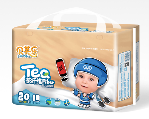 復(fù)件 貝芙樂茶纖維嬰兒紙尿褲L碼20片