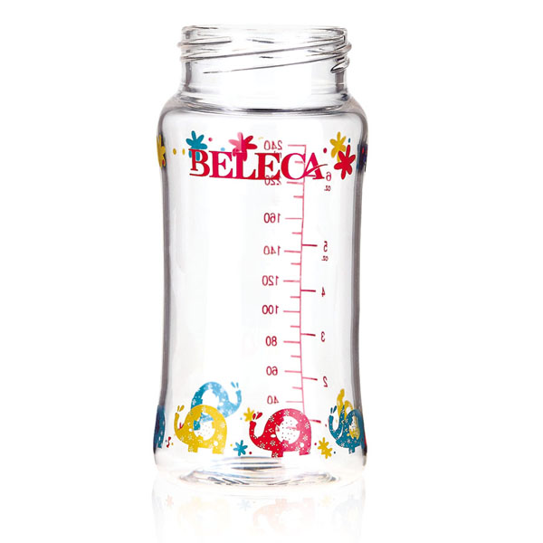 貝樂嘉時(shí)尚卡通奶瓶平身240ml