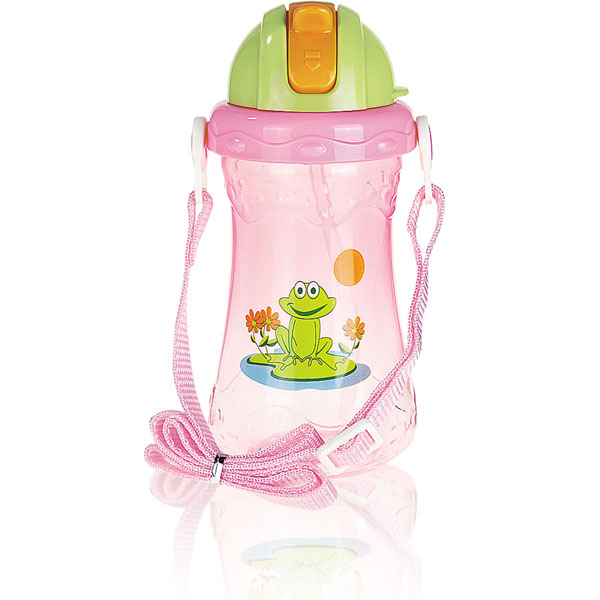 貝樂嘉粉色小青蛙可愛兒童水壺
