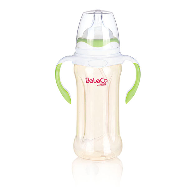 貝樂(lè)嘉綠白兩色雙柄全自動(dòng)?jì)雰篜P奶瓶