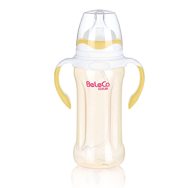 貝樂嘉黃白兩色標口全自動嬰兒奶瓶