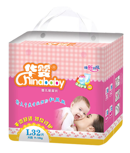 華嬰煥新升級(jí)嬰兒紙尿片L32片