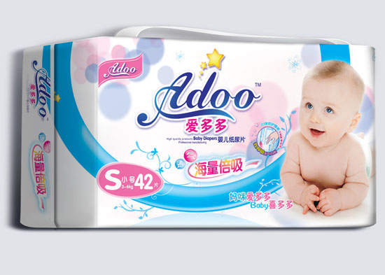 愛(ài)多多海量倍吸嬰兒紙尿片S碼42片