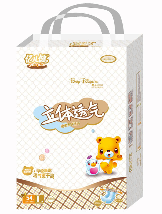 億兒健立體透氣紙尿褲L碼