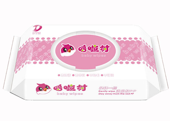 哆啦樹(shù)衛(wèi)生潔膚柔濕巾80片含蓋紅色