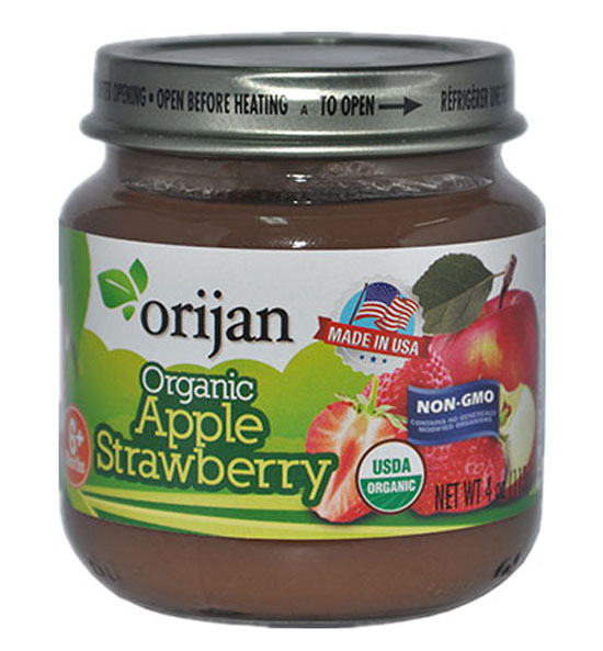 澳美森有機(jī)蘋(píng)果草莓泥