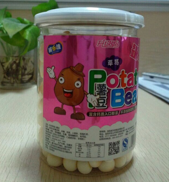 威樂(lè)佳小薯豆草莓味