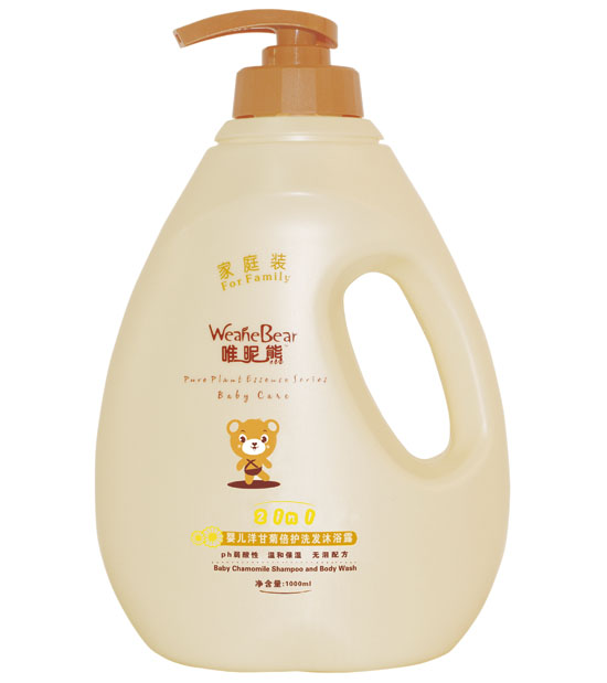 唯昵熊嬰兒洋甘菊倍護(hù)洗發(fā)沐浴露1000ml