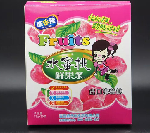 威樂(lè)佳水蜜桃水果條