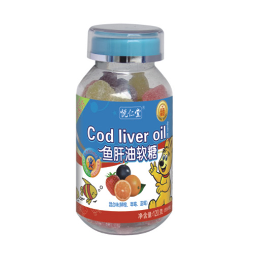 120克悅仁堂魚肝油果蔬軟糖