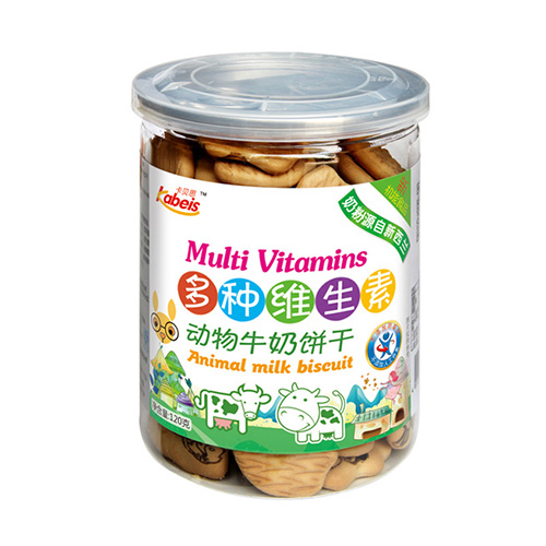120克卡貝思多種維生素動(dòng)物牛奶餅干