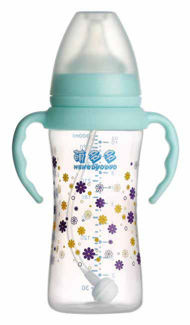 萌多多PP寬口300ml單色自動奶瓶