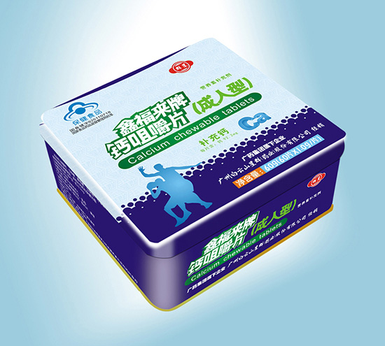 群星鑫福來(lái)牌 鈣咀嚼片(成人型)鐵盒