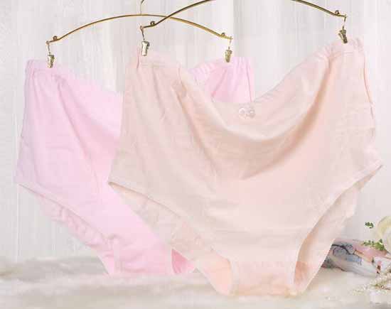 元曼全棉可調節(jié)素色內褲(兩條包)膚粉