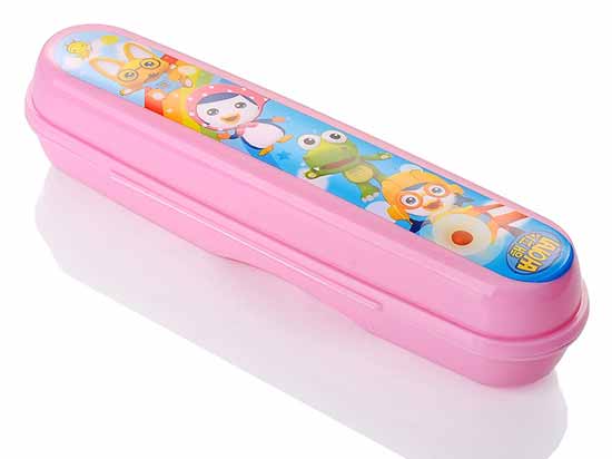 慈愛(ài)寶露露筷勺盒3件套粉色