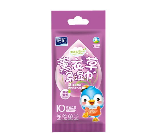 德佑薰衣草嬰兒一次性濕巾10片