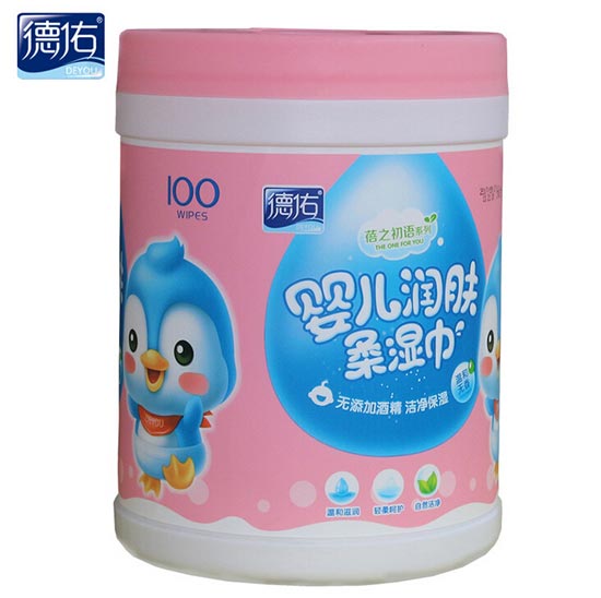 德佑潤(rùn)膚一次性濕巾100抽