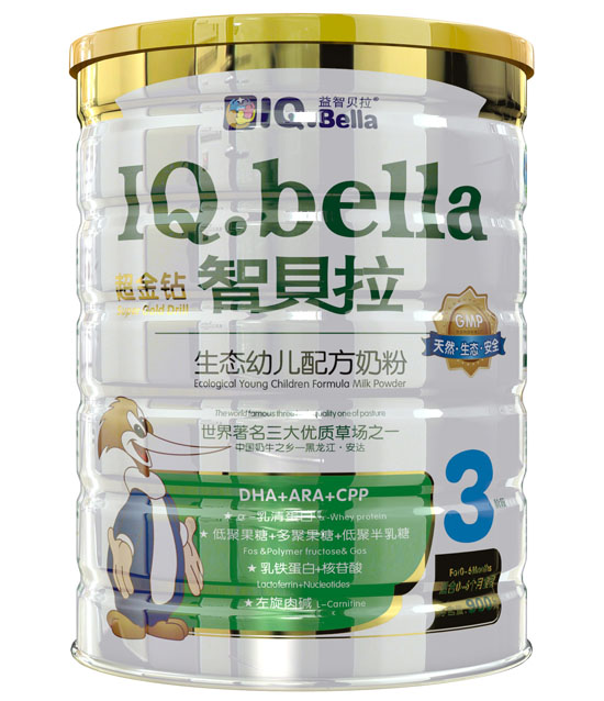 智貝拉超金鉆生態(tài)幼兒配方奶粉3段
