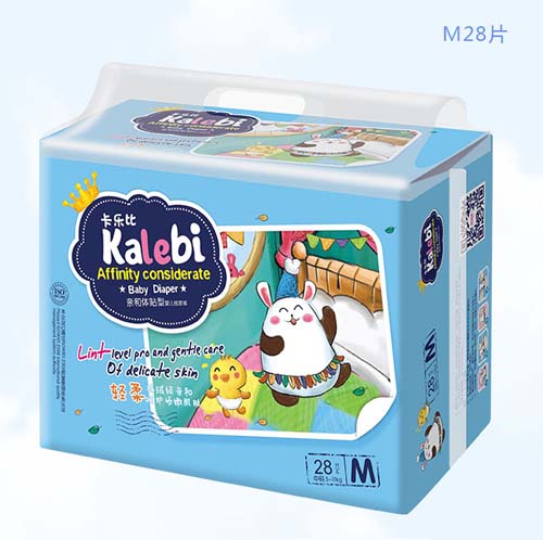 卡樂(lè)比超薄嬰兒紙尿褲M碼28片