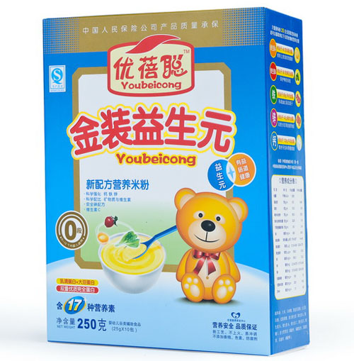 優(yōu)蓓聰金裝益生元營養(yǎng)米粉0段