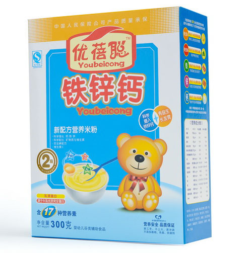 優(yōu)蓓聰鐵鋅鈣營(yíng)養(yǎng)米粉2段