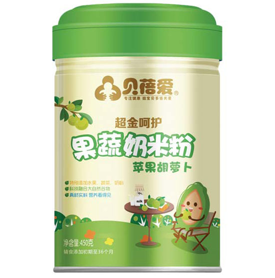 貝蓓愛果蔬奶米粉(蘋果胡蘿卜)