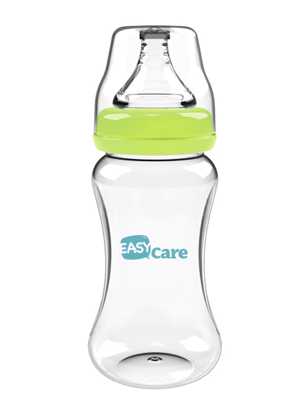 伊斯卡爾240ml玻璃寬口徑奶瓶(綠)