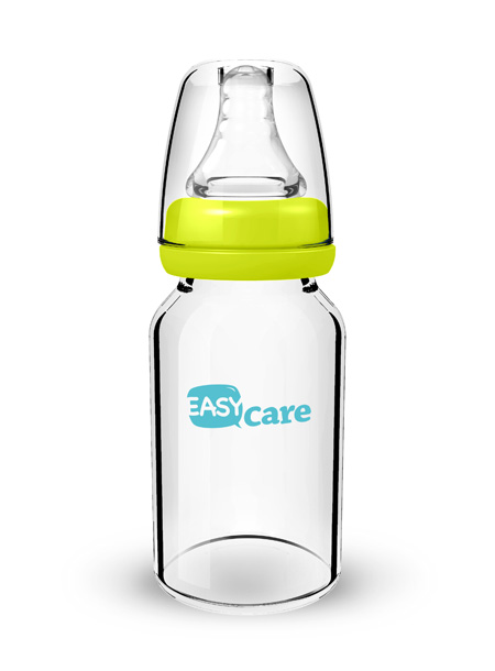 伊斯卡爾120ml玻璃標(biāo)準(zhǔn)口徑奶瓶(綠)