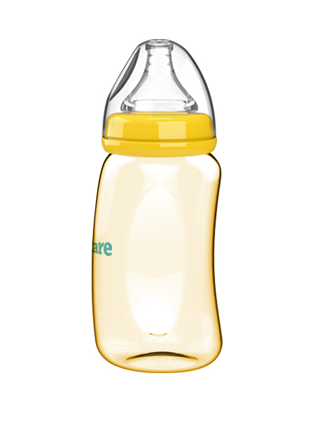 伊斯卡爾260mlPPSU企鵝哺乳瓶(黃)