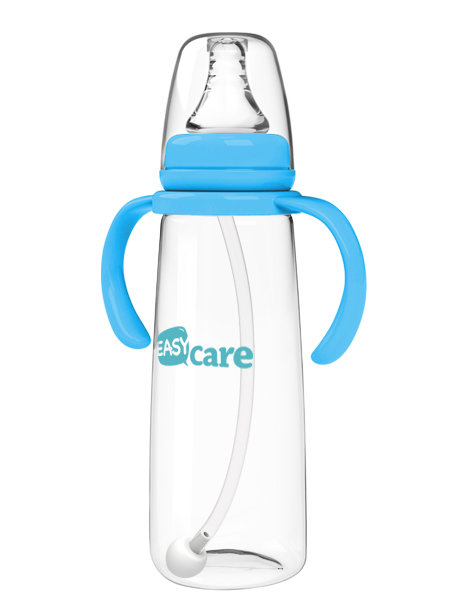 伊斯卡爾240mlPP自動標準口徑奶瓶(藍)