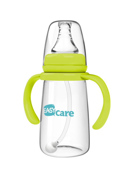 伊斯卡爾160mlPP自動標準口徑奶瓶(黃)