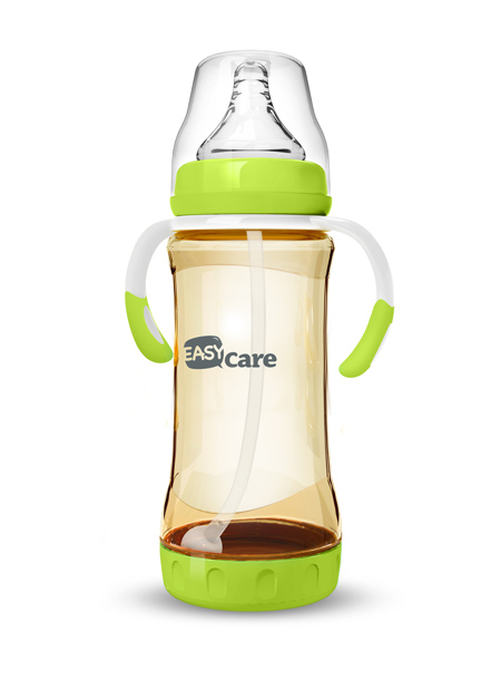 伊斯卡爾330mlPPSU防脹氣自動奶瓶(綠)