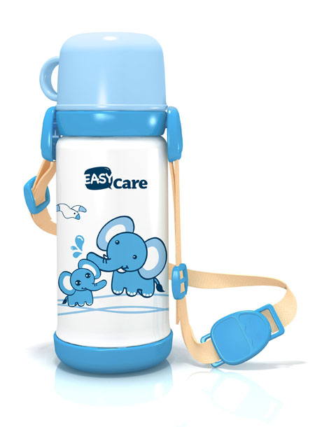 伊斯卡爾420ml 保溫水壺(藍)