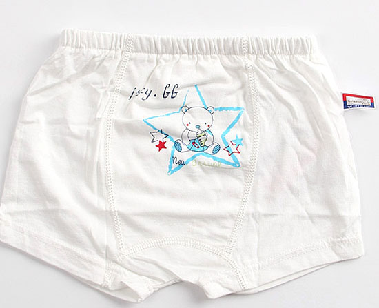 金色小魚(yú)單面麻塞爾纖維嬰童內(nèi)褲