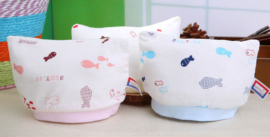 金色小魚(yú)單面竹纖維嬰童帽