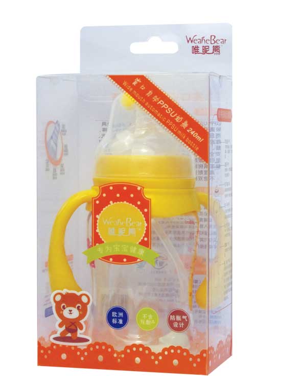 唯昵熊寬口自動240ml奶瓶
