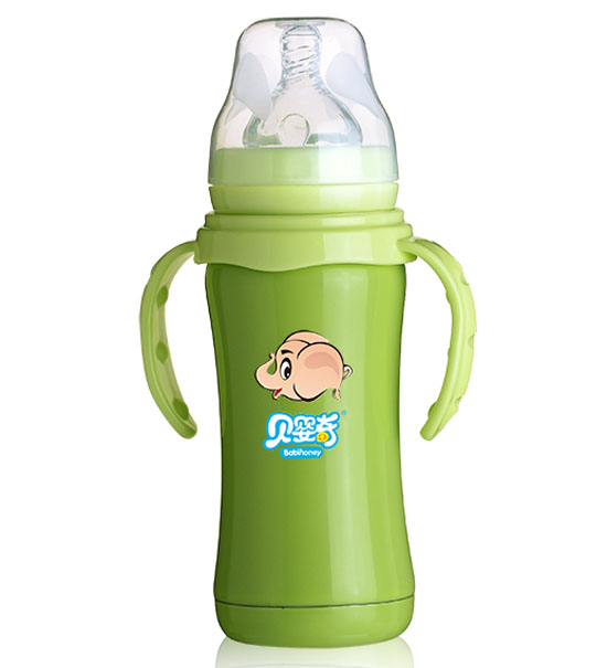 貝嬰奇180ML寬口不銹鋼內(nèi)膽保溫奶瓶