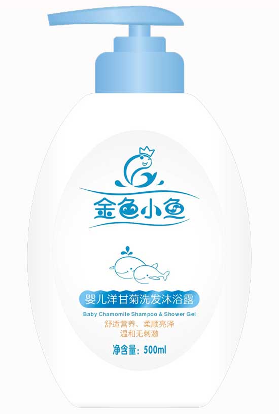 金色小魚嬰兒洋甘菊洗發(fā)沐浴露