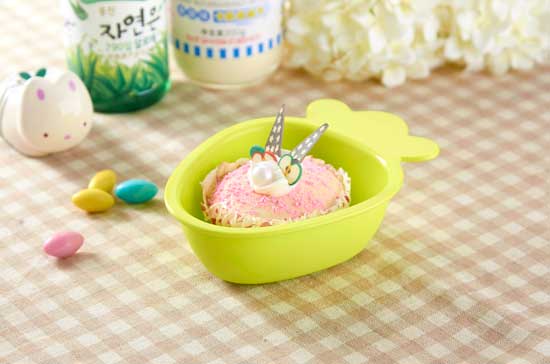樂(lè)米樂(lè)田園系列草莓兒童研磨碗(黃)