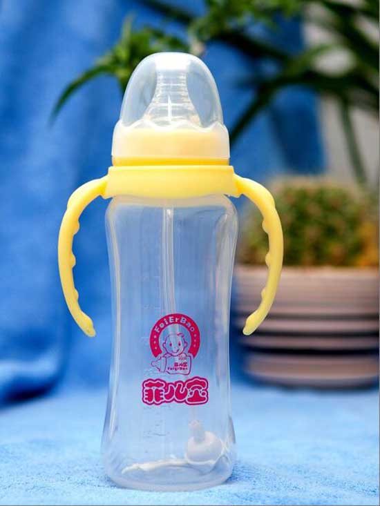 菲兒寶240ML標(biāo)口PP全自動(dòng)奶瓶(黃色)