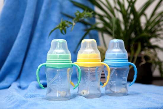 菲兒寶210ML寬口PP全自動奶瓶(藍黃綠)