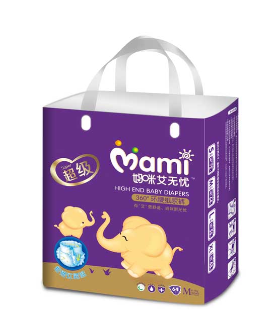 媽咪艾無(wú)憂超級(jí)360°環(huán)腰紙尿褲M碼