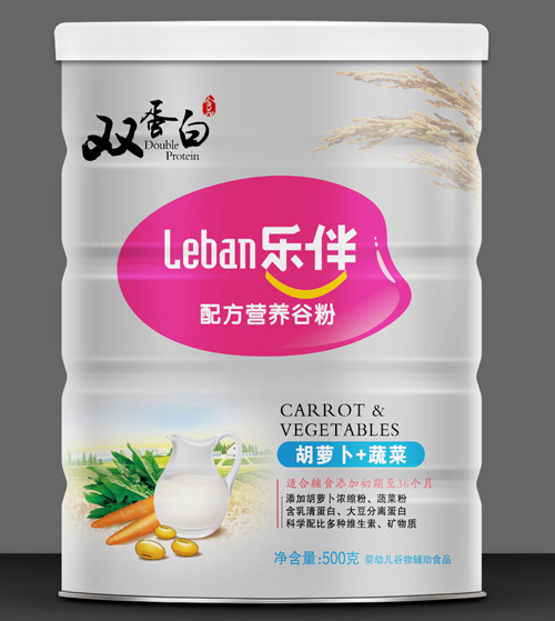 樂伴胡蘿卜+蔬菜雙蛋白營養(yǎng)谷粉500克