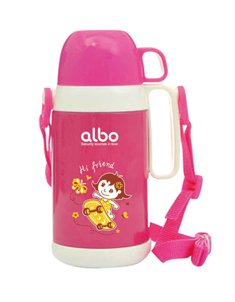 愛樂寶400ml兒童真空水壺粉