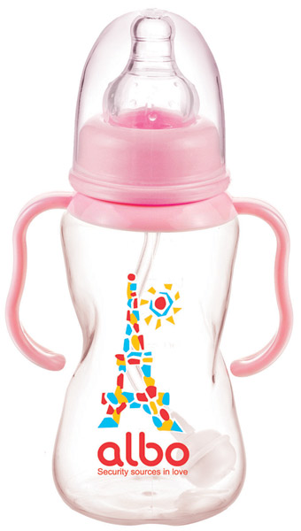 愛樂寶150ml標口PP自動奶瓶粉紅