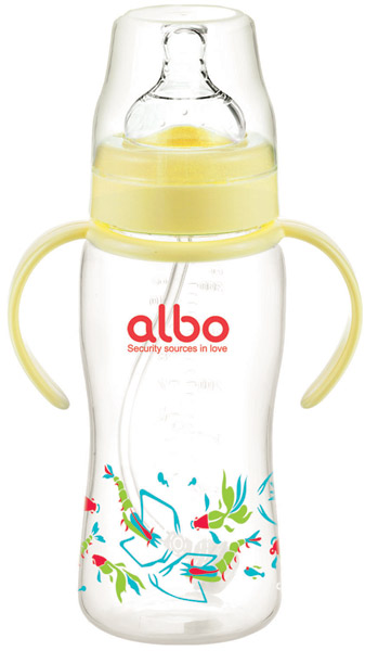 愛樂寶300mlPP自動奶瓶黃
