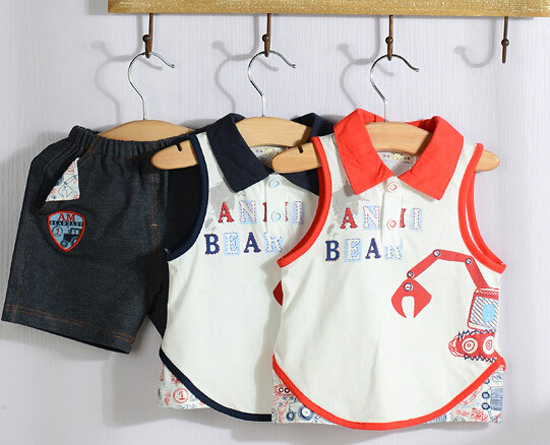 安米小熊工程一號背心套裝 A3224