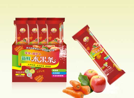 兒葆蘋(píng)果+胡蘿卜水果條